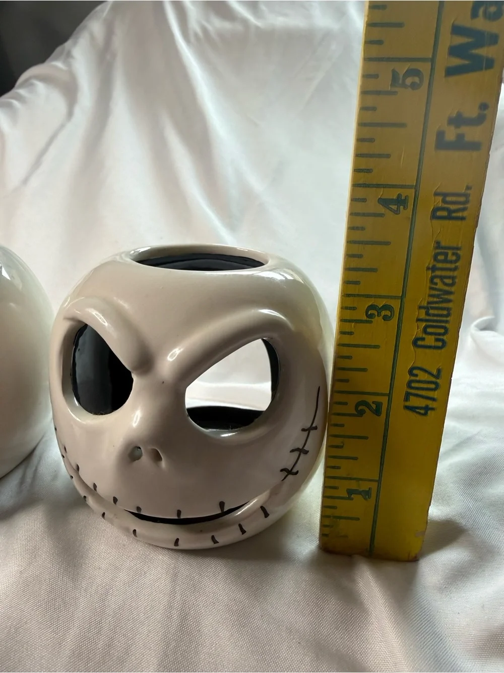 Jack Skellington Ceramic Candle Holders (Pair)